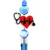 Serie de Cuidado Médico Bolígrafo de Cuentas Accesorios DIY Cuentas Sueltas Cuentas de Enfoque Caricatura PVC Pegamento Suave