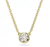 Collar Mal de Ojo Swarovski Cisne Dinámico Latido del Corazón Cadena para Clavícula Colgante para Mujeres con Cadena de Borlas