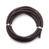 Venta Caliente Transfronteriza Auténtico Ecológico Cuerda Redonda de Cuero de Vaca Tejida Pulsera DIY Collar Núcleo Grueso Envuelto Accesorios de Vestimenta