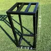 Guia de estrada geométrica dourada suporte para adereços de casamento coluna de ferro arranjo de flores de casamento estrutura de ferro área de recepção suporte para flores