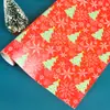 [Estoque de longo prazo] Papel de embrulho de Natal 2022 atacado papel de embalagem para presente e-commerce transfronteiriço