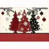 Nuevo Mantel Navideño Transfronterizo Patrón de Árbol de Navidad Muñeco de Nieve Reno Mantel de Mesa Directo de Fábrica Lino Mantel de Venta Caliente