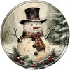Navidad Estilo Americano Retro Lata Redonda Placa de Aluminio Pintura Señal Bar Granja Rústica Fuente de Comercio Exterior Señal Decorativa Colgante
