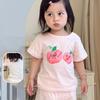 Camiseta de Manga Corta para Bebé Algodón Puro Verano Delgada Verano Niños y Niñas Camiseta Ropa Top Manga Media Ropa de Verano para Bebé