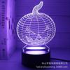 Lámpara de escritorio LED 3D con luz nocturna de Halloween transfronteriza, adornos creativos de calabaza, decoración navideña acrílica para niños