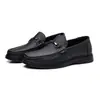 Mocasines de otoño para hombre de piel de oveja de primera capa, zapatos casuales de cuero genuino, zapatos slip-on antideslizantes diarios para hombre