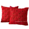 Fundas de almohada de peluche navideñas de venta caliente transfronterizas para decoración festiva de sala de estar, fundas de cojín decorativas para fiestas en sofá al por mayor