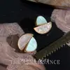 Pendientes Geométricos de Semicírculo con Forma de Concha Estilo Vintage Ligero de Mediados de Siglo Pendientes de Moda con Personalidad Estilo Simple Pendientes de Estilo para el Trabajo