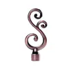 Accesorios para Cortinas Hierro Forjado Cabezal Decorativo Barra Romana Silenciosa Pista de Alta Carga Barra para Cortinas Mayoreo