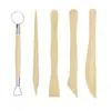 Comercio Exterior Herramienta Transfronteriza para Cerámica Juego de Cuchillos para Escultura en Arcilla Plastilina Arcilla Plástica Cuchillo para Escultura en Arcilla Esponja Pincel de Cerámica Plástico