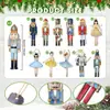 Cascanueces de Navidad Decoraciones de Navidad Adornos de Madera Artesanías de Madera Decoraciones para Fiestas Navideñas Adornos Colgantes