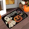 Tapete de Chão de Veludo Cristal Fantasma Abóbora de Halloween Transfronteiriço Tapete de Porta de Entrada Tapete de Hall de Entrada Tapete Decorativo para Sala de Estar