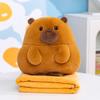 Boneca Animal Redonda Fofa Gato Capivara Crianças Cobertor Travesseiro para Dormir Soneca Três em Um Presente de Feriado