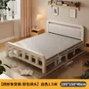 Cama Dobrável Cama de Casal 1,5m Doméstica Simples Reforçada Cama de Solteiro Dormitório de Adultos Aluguel Portátil Placa Dura Cama de Ferro