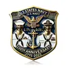 Broche Memorial da Marinha dos Estados Unidos Novo Transfronteiriço Broche Comemorativo da Marinha do 250º Aniversário