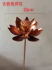 Hierro Forjado Bronce Antiguo Hoja de Loto Piso Adorno Creativo Metal Estilo Chino Hotel Piscina Interior Elemento de Agua Decoración