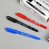 Marcador pequeño de doble punta a base de agua Pluma de gancho pintura artística Marca especial negro azul rojo pluma de secado rápido al por mayor