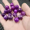 Cuentas Sueltas Estilo Antiguo Shujulai Optimizadas, Cuentas Cilíndricas de Jade Cuarcita Morada, Cuentas Espaciadoras, Cuentas para Accesorios de Joyería Lulutong