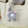 Conejo Orejitas Lan Hermana Bola de Pelo Llavero Muñeco de Peluche Suave Lindo Colgante para Bolso Accesorio Pequeño Regalo Suministro Colgante