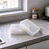7.5 Caja de Plástico Rectangular Caja de Almacenamiento Transparente Caja de Empaque para Equipo de Pesca Anzuelos de Pesca Caja para Clips de Papel Caja de Almacenamiento para Tarjetas de Presentación Fabricante