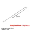 Pulsera de Acero Inoxidable 17+5cm Cadena Delgada Accesorios para Joyería DIY Chapado al Vacío en Oro No se Desvanece Simple Versátil Joyería para la Mano