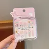 Lindas Pegatinas para Uñas Sanrio para Niños, Pegatinas de Uñas Desgastables, Parches para Uñas de Kuromi, Juguetes de Dibujos Animados para Niños