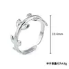 Anillo Abierto de Acero Inoxidable Estilo Coreano para Mujer, Diseño Único Minimalista de Lujo Ligero de Nicho, Moda Europea y Americana para el Trabajo