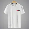 Playera de seda de hielo para hombre cuello redondo ropa de secado rápido manga corta verano delgada transpirable manga media tops de talla grande para hombre deportiva holgada tendencia