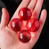 Enfeites de Bola de Cristal Vermelha Derretida Naturais Pedra Original Polida Casa Sala de Estar Entrada Bola Feng Shui Bola da Fortuna Enfeites