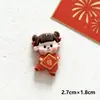 Muñeca de la Fortuna Linda Brillante de Año Nuevo Accesorios de Resina DIY Llavero Funda de Teléfono Accesorios para el Cabello