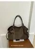 Bolso Tote de Ante Simple Retro Estilo Coreano para Mujer Lanzamiento Nuevo Otoño/Invierno 2026 Bolso de Hombro Grande de Gran Capacidad Relajado para Viajes al Trabajo