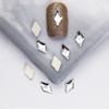 Pacote inteiro de 1440 peças atacado branco plana em forma especial diamante super brilhante pequena gota de chuva prego diamante jóias quadrado amor strass