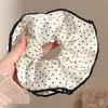 Scrunchie floral multicamadas estilo coreano, elástico de cabelo de alta qualidade, corda para coque estilo preguiçoso, acessório de cabelo elástico