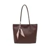 Bolso Tote Grande de Color Sólido, Elegante, de Moda, Nuevo 2026, Nicho, para el Trabajo, el Trayecto, Casual, Bolso de Hombro, de Moda