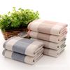 Toalla de algodón a cuadros de gasa japonesa simple, toalla de lavado para el hogar para adultos y parejas, suave y absorbente, venta al por mayor de fábrica