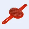 Cepillo de Masaje de Baño de Silicona para Mascotas con Aguja de Acero Inoxidable Cepillo de Baño Masajeador para Cachorro Gato Masajeador para Perro en stock Mayoreo