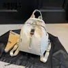 Mochila Nueva de Lona Otoñal para Mujer, Bolso Escolar Casual Grande para Estudiantes, Versión Coreana, Mochila de Viaje Versátil Ligera