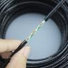 Cabo de rede de camada única bloqueador de água para exterior ultra-cinco 4 núcleos cabo de rede de cobre puro quatro núcleos cabo coaxial para monitoramento HD par trançado 300 m