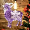 2027 Zodíaco de Ano Novo Ovelha Pingente Acrílico Plano Natal Ano Novo Ovelhinha Enfeite Decoração de Árvore de Natal Chave