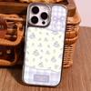 Funda de Teléfono Floral Nueva de Verano para Apple 17, Funda de Cristal con un Toque Femenino, Funda Anti-Caídas de Lujo de Gama Alta para iPhone 15