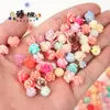 Venta Caliente Transfronteriza 6-10 mm Concha de Flor Colorida DIY Pulsera Collar Cuentas Espaciadoras Accesorios para Joyería Al por Mayor