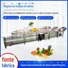 Equipamento de processamento de vegetais pré-fabricados Processamento de vegetais semi-acabados Linha de produção completa Linha seca de ar de limpeza de frutas e vegetais