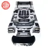 Aplicable a 08 Toyota Wilfa Vellfire kit de cerramiento de parachoques delantero y trasero de mejora 15 con cubierta de faro