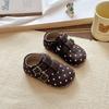 Zapatos Birkenstock para Niños Otoño e Invierno 2025 Nuevos Zapatos de Piel para Niñas Zapatos Birkenstock Baby Bean para Niños Zapatos Mary Jane de Lunares para Niñas