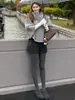 Pantalones Cortos de Lana Grises para Mujer, Nuevos de Otoño e Invierno de Cintura Alta Adelgazantes tipo Boot Shorts para Figuras Petitas, Pantalones Cortos Térmicos Engrosados para Ropa de Abrigo