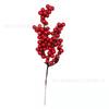 Adornos navideños, 12 unidades, dorados, rojos, plateados, con purpurina, imitación de fruta, guirnalda para árbol de Navidad, accesorios de bricolaje al por mayor