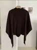 KEKEZOON 2026 colección de principios de otoño: chal + chaleco sin mangas de cuello alto, un sofisticado conjunto de dos piezas de punto para mujer, estilo 9113