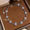 Pulseira de Trevo de Quatro Folhas Cintilante Diamantada Retro Estilo Francês, Pulseira Exquisita de Moda de Alto Padrão, Acessório Doce Versátil Feminino
