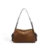 Bolso de mano nuevo de cuero genuino para mujer con un diseño de alta gama y de nicho, gran capacidad, adecuado para el trabajo diario, y se puede llevar como bolso de hombro, bolso cruzado o bolso de mano