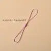 Cordón Ajustable Corto de Doble Extremo para Teléfono de 10 cm con Nudo de Diamante Cuerda Tejida a Mano para Memoria USB y Tarjeta de Autobús DIY Antiperdida